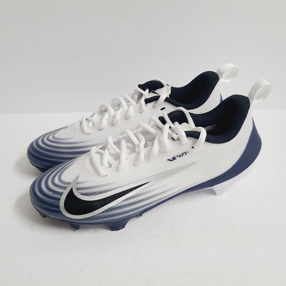 NEW Nike Vapor Speed 3 Football Cleats HM8849-103 Size 7.5 White Midnight Navy